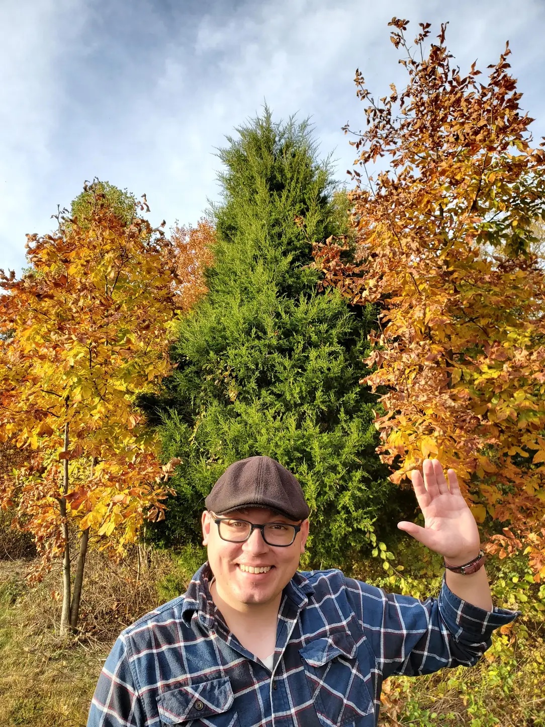 Photo of Nicholas Kachur at Longwood Gardens in 2022.